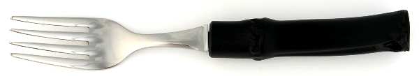 Bamboo-Black (Stainless, Wood) Individual Salad Fork
