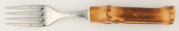 Bamboo-Natural (Stainless, Wood) Individual Salad Fork