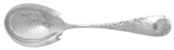 16 (Sterling) Bright Cut Bowl Sugar Spoon