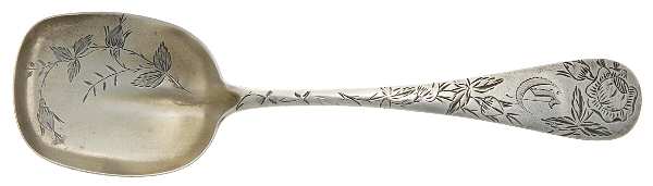 JSK14 (Sterling) Sugar Shovel, Bright Cut