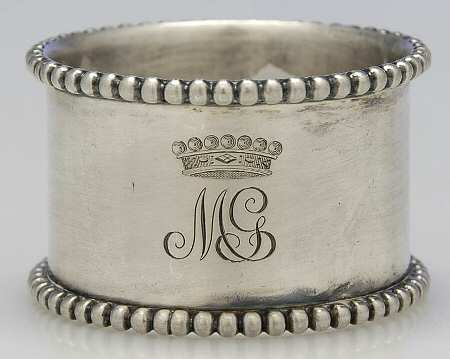 JDS7 (Sterling, Hollowware) Napkin Ring