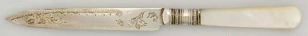 Pearl Handle 1 (Silverplate) Pearl Handle Individual Dessert Knife