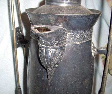 2225 (Silverplate, Hollowware) Pitcher with Hinged Lid and Tilting Stand
