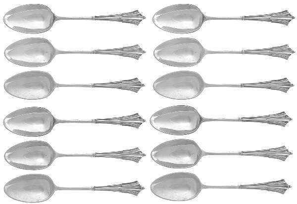 JRF4 (Sterling) Tea/Five O Clock Spoon - Set of 12