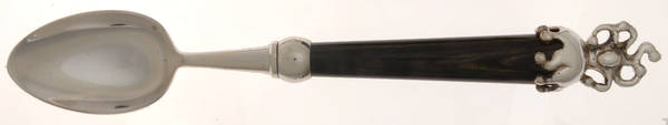 Fou-Black (Silverplate) Place/Oval Soup Spoon