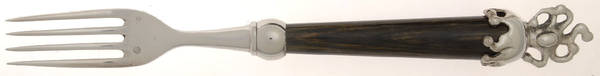 Fou-Black (Silverplate) Dessert Fork