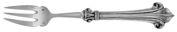 Louis XXI (Silverplate) Individual Solid Fish Fork by Jean Boggio Flatware