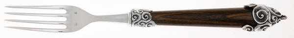 Vague Brown (Silverplate) by Jean Boggio Flatware