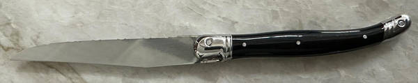 Laguiole-Black (Stainless) Modern Hollow Knife