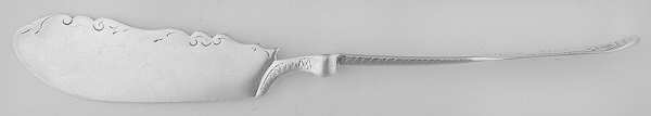 JOP11 (Sterling) Flat Twisted Handle Master Butter Knife