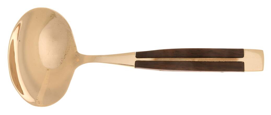 JCZ1 (Brass, Teak) Sugar Spoon