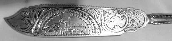 JCS2 (Coin) Hollow Handle Bright Cut Solid Cake Saw