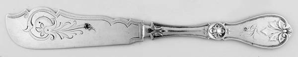 JWT8 (Coin) Flat Handle Bright Cut Master Butter