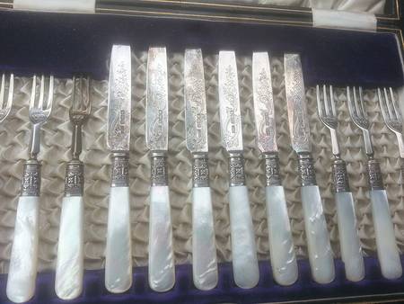 Pearl Handle Flatware 2 (Sterling) Pearl Handle Individual Fruit Knife