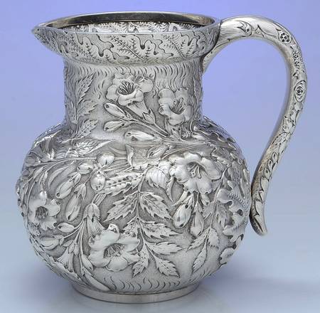 Repousse (Sterling, Hollowware) Sterling Water Pitcher