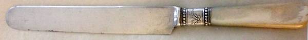 Pearl Handle 3 (Silverplate) Blunt Hollow Knife