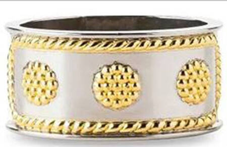 Berry and Thread-Gold Accent (Stainless) Napkin Ring