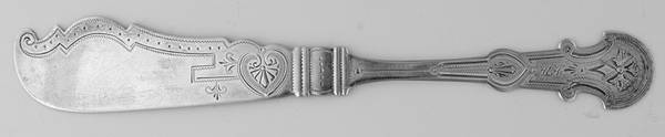 JWT13 (Coin) Flat Handle Bright Cut Master Butter