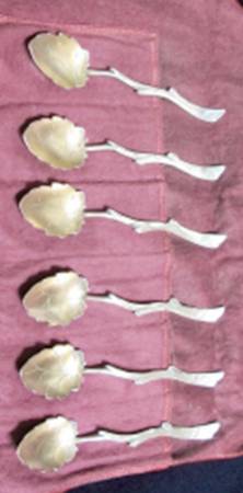 JSK21 (Sterling) Fruit/Orange Spoon - Set of 6