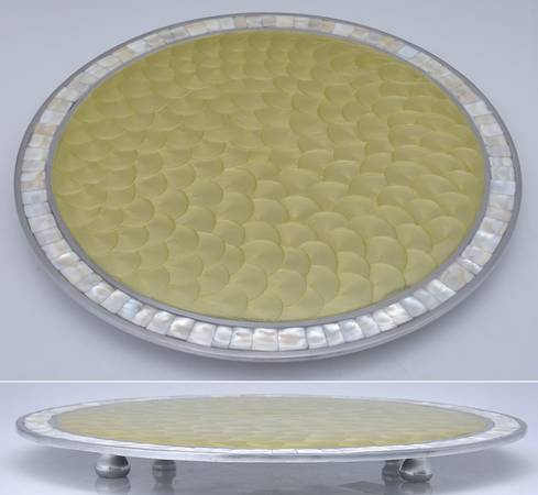 Classic-Kiwi (Aluminum, Hollowware) Cheese Plate