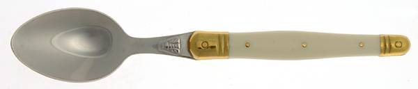 Laguiole Ivory (Gold Accent) Place/Oval Soup Spoon