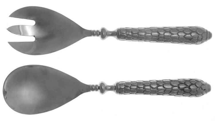 Florentine (Aluminum Hollowware) 2 Pc Salad Set with Stainless Bowl