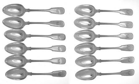 JGE7 (Silverplate) 12 Piece Set (6 DES & 6 TAS)