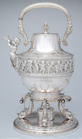 JZS2 (Sterling, Hollowware) Kettle, Stand & Burner