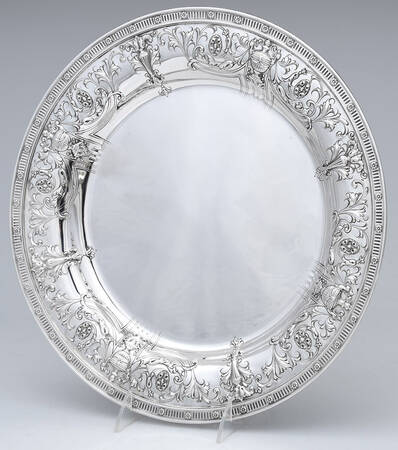 1495 (Sterling, Hollowware) 14" Round Tray