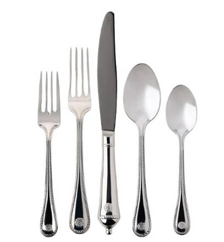 Berry and Thread Polished 5 Piece Place Setting