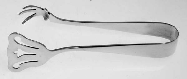 Betsy Patterson-Plain (Sterling) Large Ice Serving Tongs