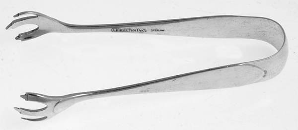 Betsy Patterson-Plain (Sterling) Bon Bon Tongs
