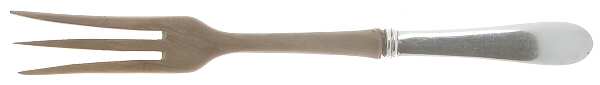 Betsy Patterson-Plain (Sterling) Salad Serving Fork with Wooden Prongs