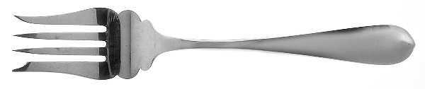 Betsy Patterson-Plain (Sterling) Medium Solid Cold Meat Serving Fork