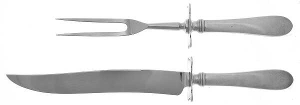 Betsy Patterson-Plain (Sterling) (2 Pc)Carving Set-Lg Stnbl/Roast w/Sterling Guard