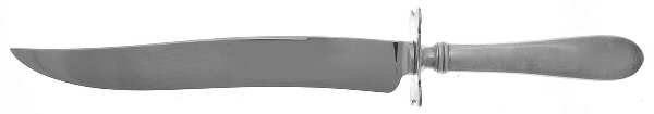Betsy Patterson-Plain (Sterling) Large Carving/Roast Knife StnlBl w/Sterling Guard