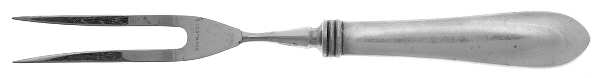 Betsy Patterson-Plain (Sterling) Small Steak Carving Fork with Stainless Prongs