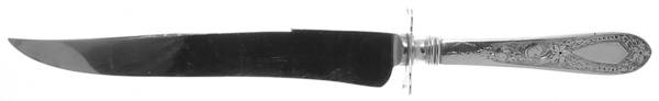 Betsy Patterson-Eng (Sterling, 1932) Large Stainless Blade Roast Carving Knife