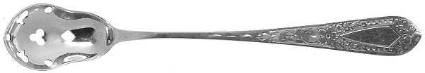 Betsy Patterson-Eng (Sterling, 1932) Pierced Bowl Short Handle Olive Spoon