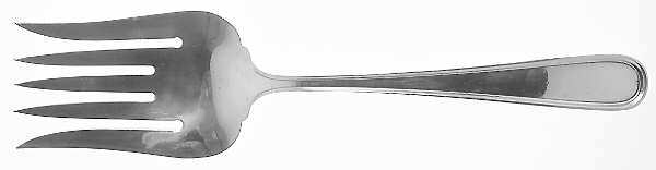Calvert (Sterling, 1927, No Monograms) Solid Salad Serving Fork