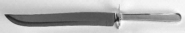 Calvert (Sterling, 1927, No Monograms) Large Stainless Blade Roast Carving Knife