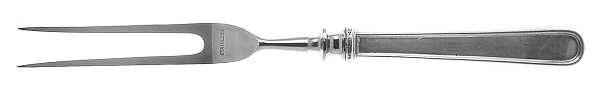 Calvert (Sterling, 1927, No Monograms) Small Steak Carving Fork with Stainless Prongs