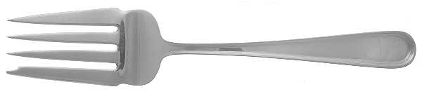 Calvert (Sterling, 1927, No Monograms) Medium Solid Cold Meat Serving Fork