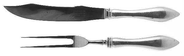 Clinton (Sterling, 1925) Small Stainless Blade 2-Piece Steak Carving Set