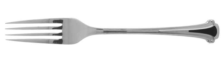 Cloisonne Royale (Stainless-Cobalt-No Gold) Fork by Kirk Stieff