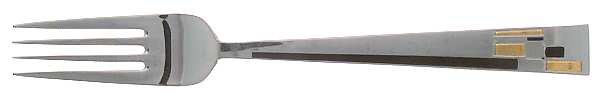 Composition Cloisonne-Gold-Black Individual Salad Fork