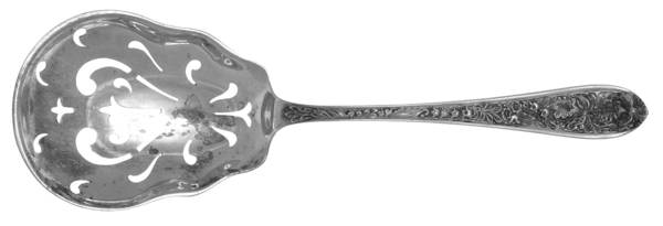 Corsage (Sterling, 1935, No Monogram) Pierced Berry/Casserole Spoon
