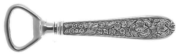 Corsage (Sterling, 1935, No Monogram) Bottle Opener with Silverplate Bowl