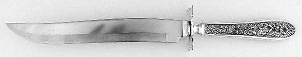 Corsage (Sterling, 1935, No Monogram) Small Steak Carving Knife with Stainless Blade