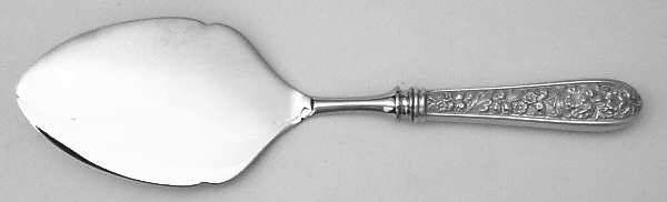 Corsage (Sterling, 1935, No Monogram) Pastry Server with Stainless Blade